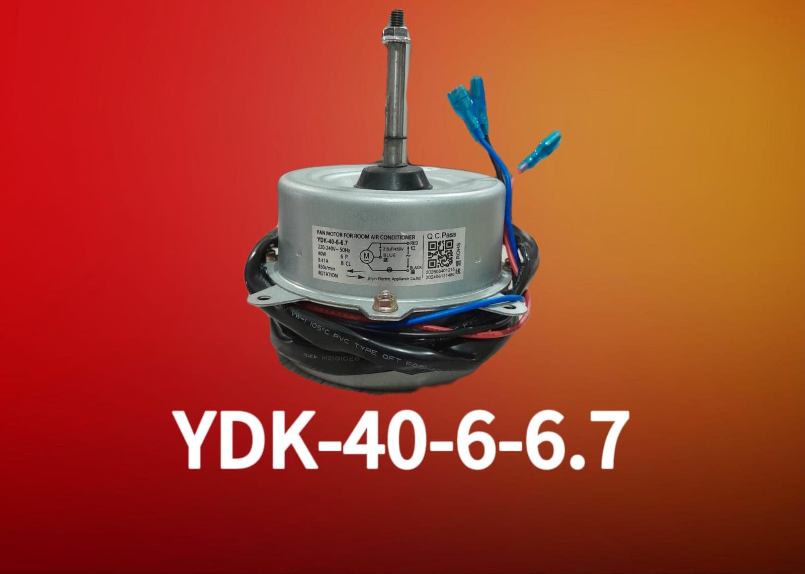 YDK-40-6-6.7 AC Fan Motor